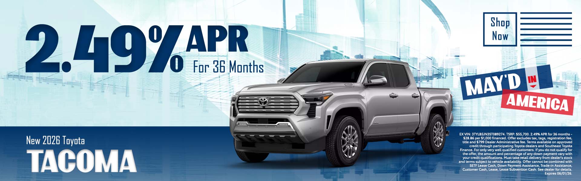 New 2026 Toyota Tacoma