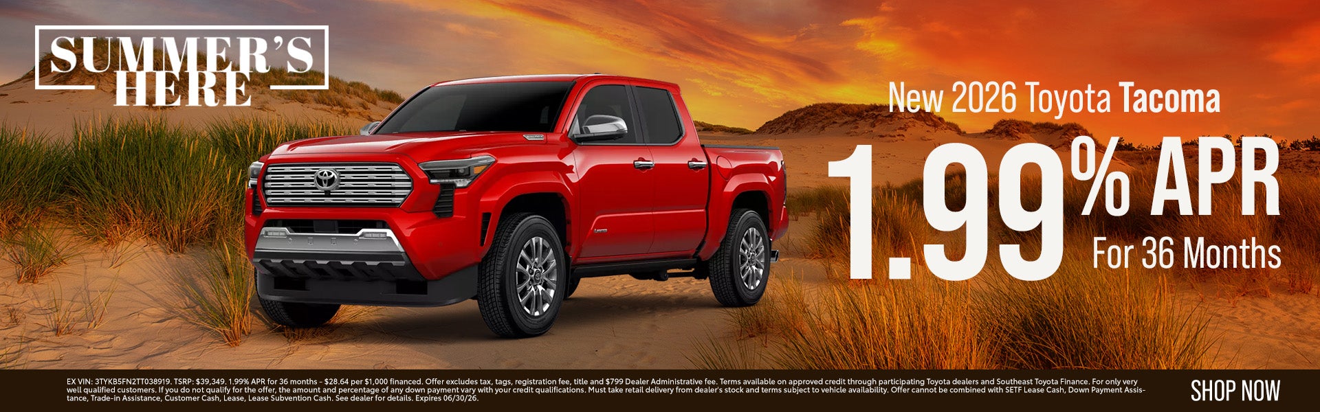 New 2026 Toyota Tacoma