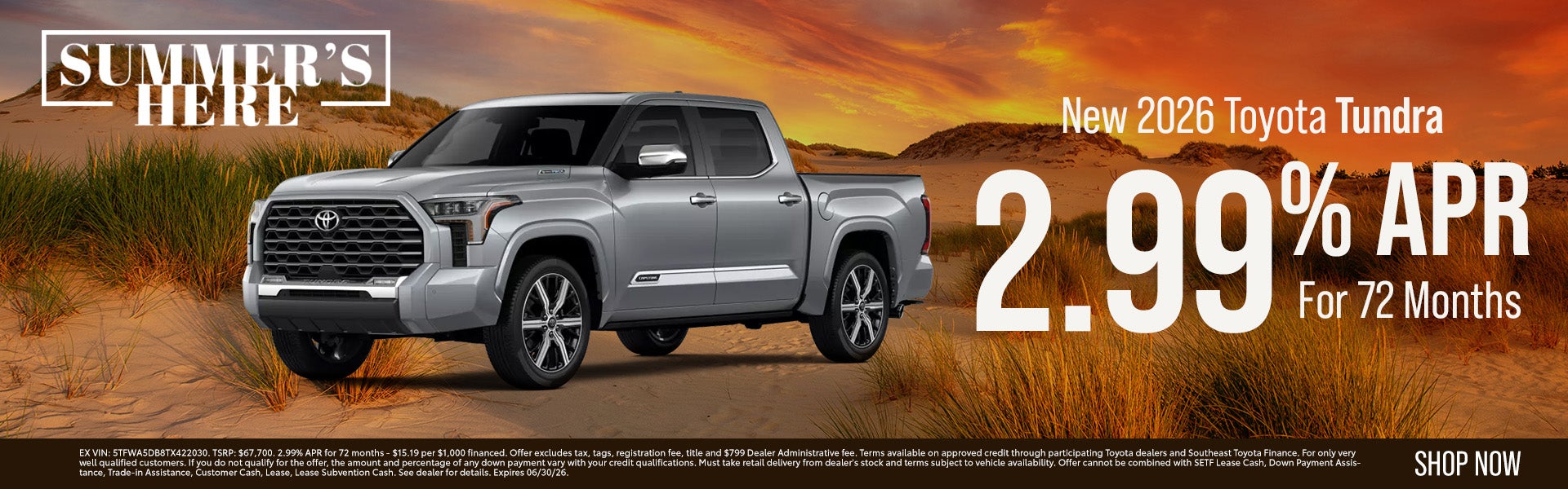 New 2026 Toyota Tundra