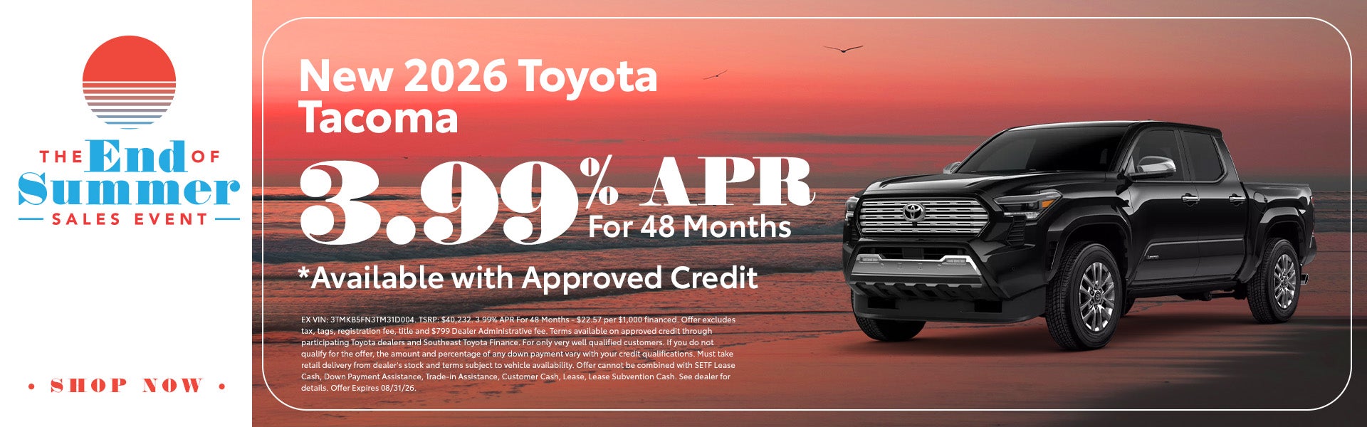 New 2026 Toyota Tacoma