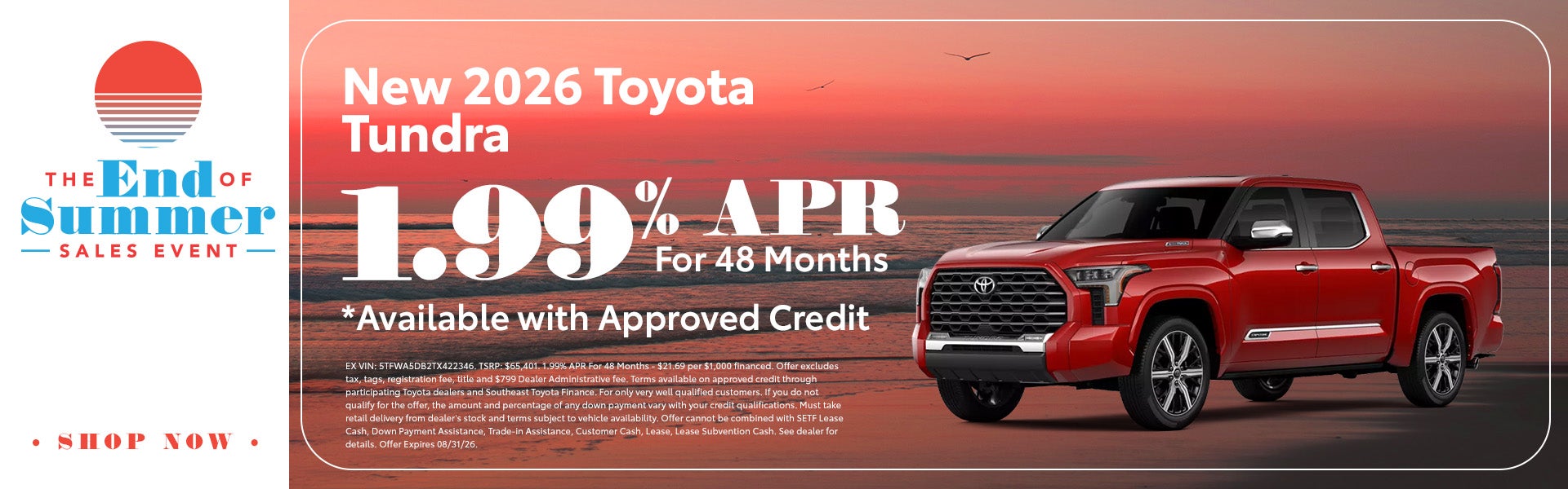 New 2026 Toyota Tundra