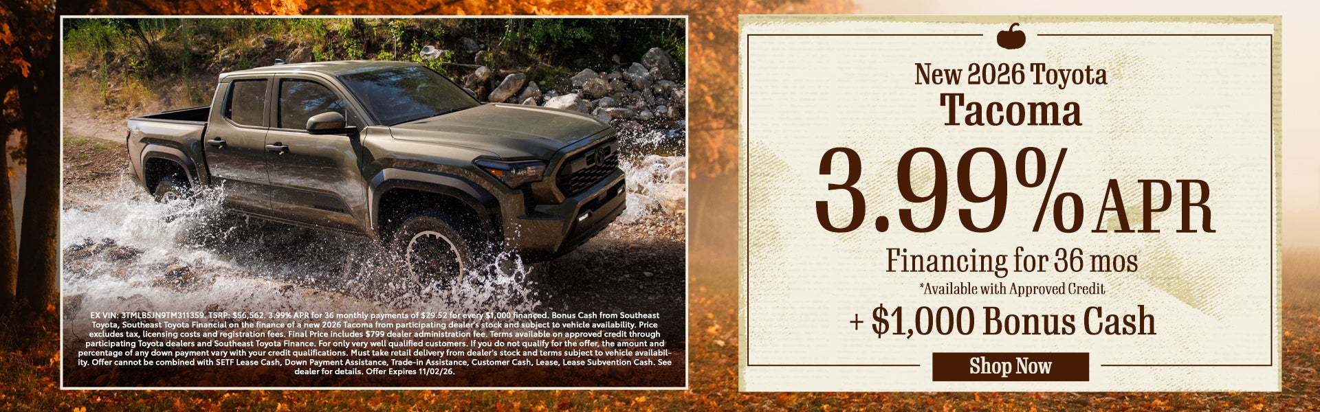 New 2026 Toyota Tacoma
